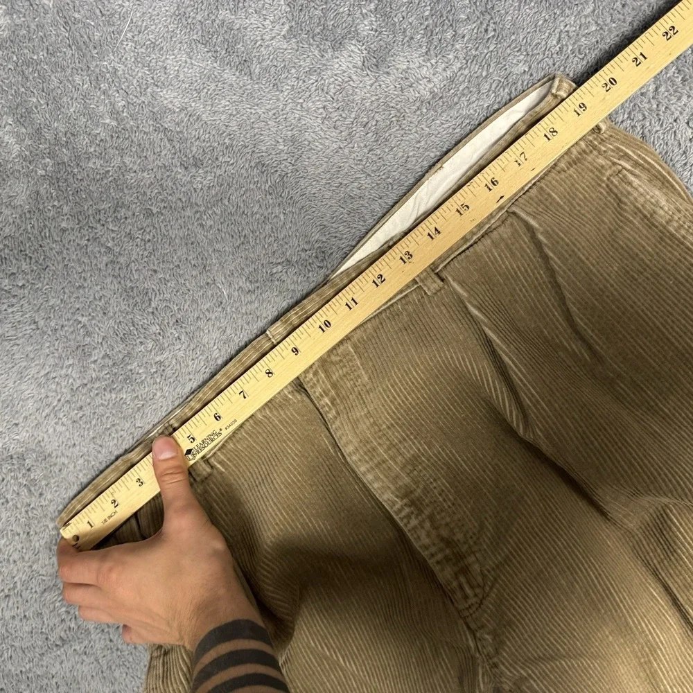 Polo Ralph Lauren Andrew Pants Men 38x32 Corduroy Pleated Vintage Preppy Classic